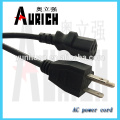 UL Standard PVC Plug pin Insert Cable Ac Power Cord 125V